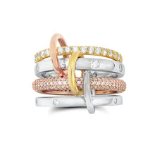 Cargar imagen en el visor de la galería, Anillo Q-Link en acabado múlticolor 2.15 CT