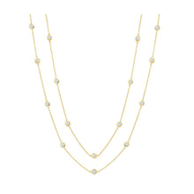 Cargar imagen en el visor de la galería, Collar con circonitas biseladas de 4mm