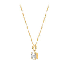 Cargar imagen en el visor de la galería, Collar con pendiente de talla Royal Asscher 2.10 CT