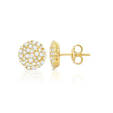 Cargar imagen en el visor de la galería, Aretes redondos brillantes 0.85 CT