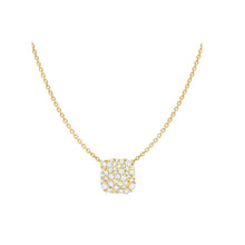 Cargar imagen en el visor de la galería, Collar Glisten de talla cojín 0.55 CT