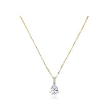 Cargar imagen en el visor de la galería, Collar con pendiente de talla pera 2.30 CT