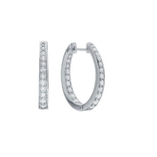 Cargar imagen en el visor de la galería, Aretes Argolla con bisagra 1.50 CT