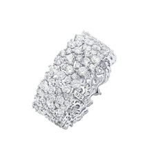 Carica l'immagine nel visualizzatore di Gallery, Anillo de eternidad de varios racimos 4.25 CT