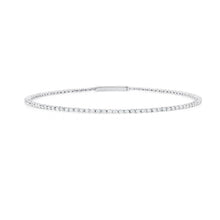 Load image into Gallery viewer, Pulsera Flex acabada en platino puro 2.50 CT