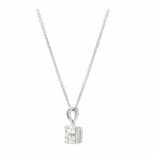 Cargar imagen en el visor de la galería, Collar con pendiente de talla Royal Asscher 2.10 CT