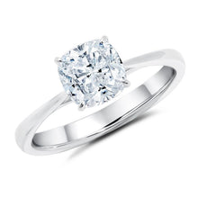 Cargar imagen en el visor de la galería, Anillo solitario de talla Cojin