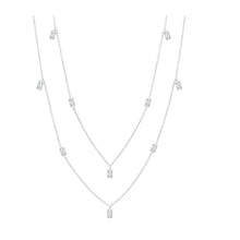 Cargar imagen en el visor de la galería, Collar de prismas talla Baguette 1.85 CT