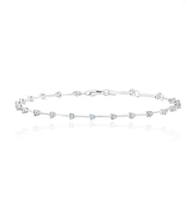 Carica l'immagine nel visualizzatore di Gallery, Brazalete de barras con Circonitas repetidas