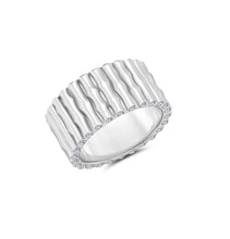 Cargar imagen en el visor de la galería, Anillo Ancho Estilo Bambú