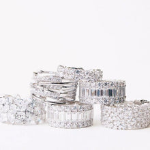 Cargar imagen en el visor de la galería, Alianza de eternidad tipo baguette 1.65 CT