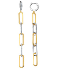 Cargar imagen en el visor de la galería, Aretes de eslabones grandes abiertos Huggie