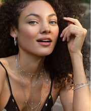 Cargar imagen en el visor de la galería, Collar de circonitas biseladas de 36 "