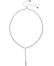 Cargar imagen en el visor de la galería, Collar en forma de Y con zafiros biselados