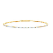 Cargar imagen en el visor de la galería, Pulsera Flex acabada en oro amarillo 18q - 2.50 CT
