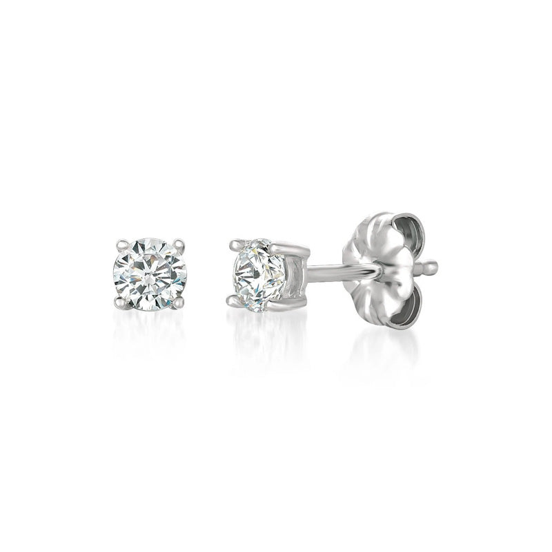 Aretes solitarios 0.50 CT