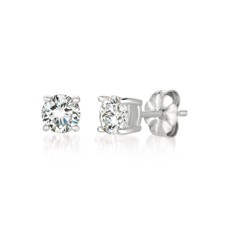 Aretes solitarios 1.00 CT